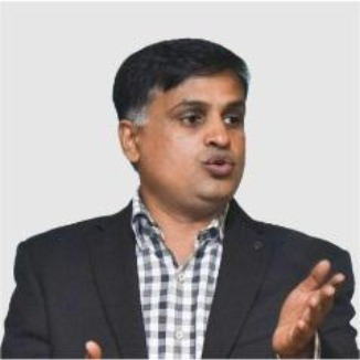 Yogesh Popatlal Dagale, CEO of Zebion, speaking with open hands
